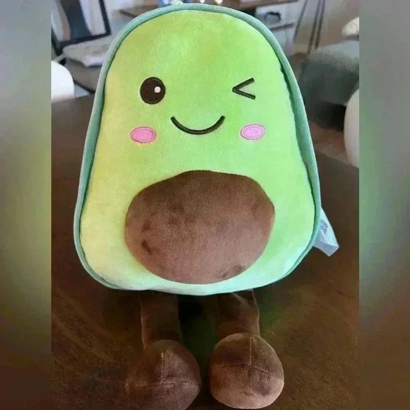 Snuggly Stuffed Avocado | 16.5 Inch Fruit Soft Plush Toy Hugging Pillow - Picture 1 of 9